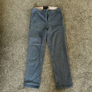 Wildfang pin striped coverall pants. Size XS